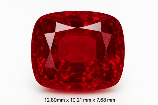 image ruby 10.12 carats Cussion 12.80mmX10.21mmX7.68mm